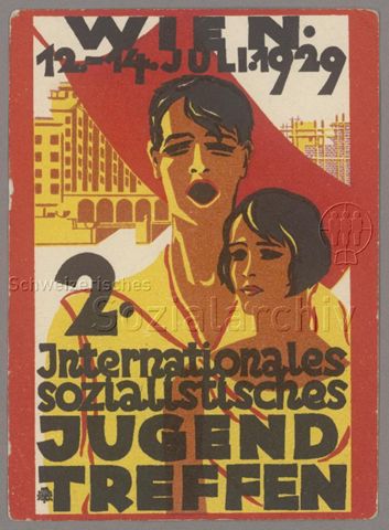 Wien 12.-14.07.1929, 2. internationales, sozialistisches Jugendtreffen