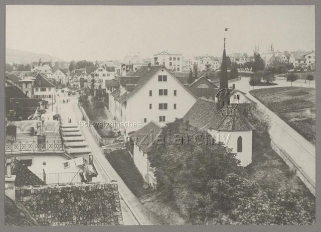 Spanweid, Kirche, Zürich, um 1880