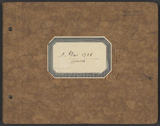 Fotoalbum "1. Mai 1936, Zürich"