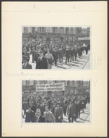 Fotoalbum "1. Mai 1940, Zürich