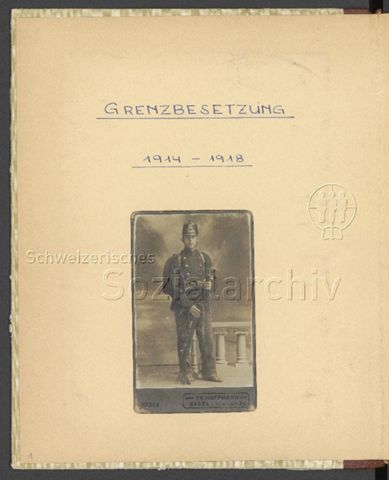 Fotoalbum "Grenzbesetzung 1914-1918