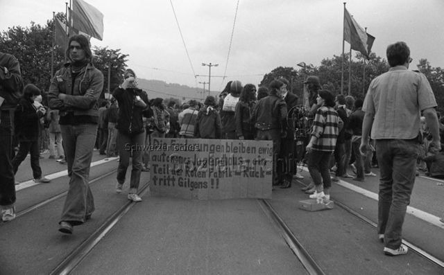 Jugenddemonstration Ende Juni 1980, [Zürich]