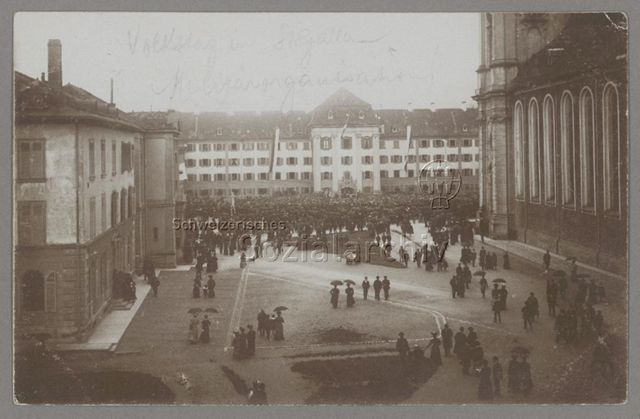 Volkstag in St. Gallen, Militärorganisation