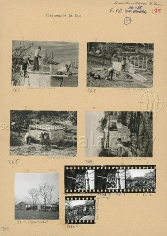 "Robinsonspielplatz Bachwiesen [Zürich] - Sternwarte im Bau"; um 1965