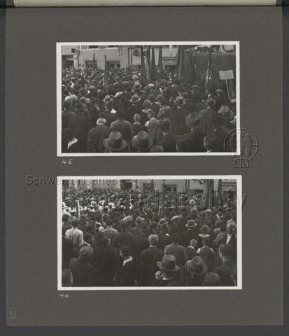 Fotoalbum "1. Mai 1934, Zürich