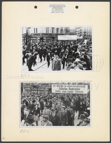 Fotoalbum "1. Mai 1941, Zürich