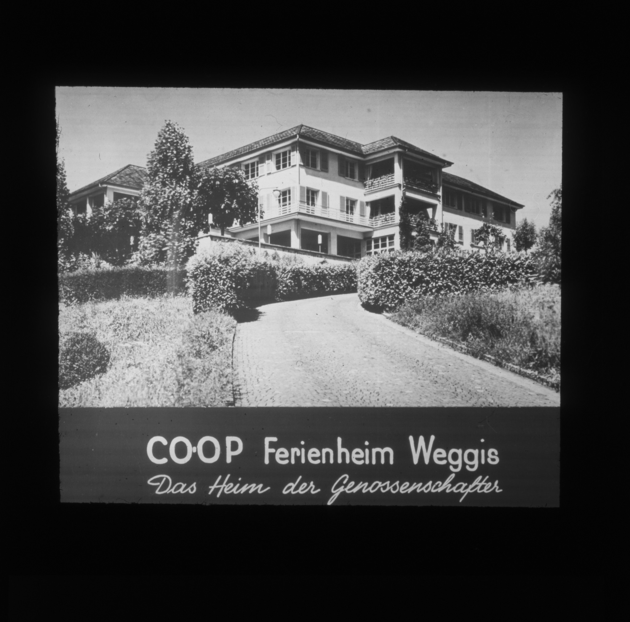 Dia: COOP-Ferienheim in Weggis: "Das Heim der Genossenschafter".