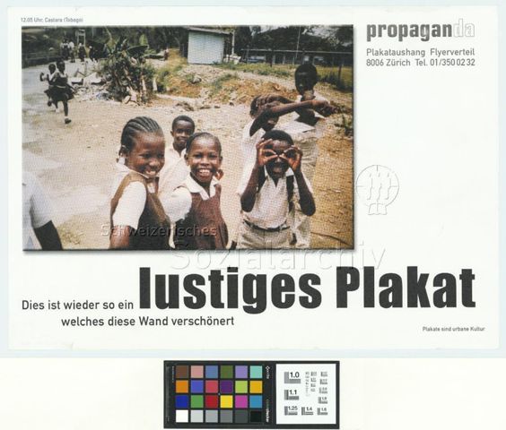 Dies ist wieder so ein lustiges Plakat, welches diese Wand verschönert. Plakate sind urbane Kultur