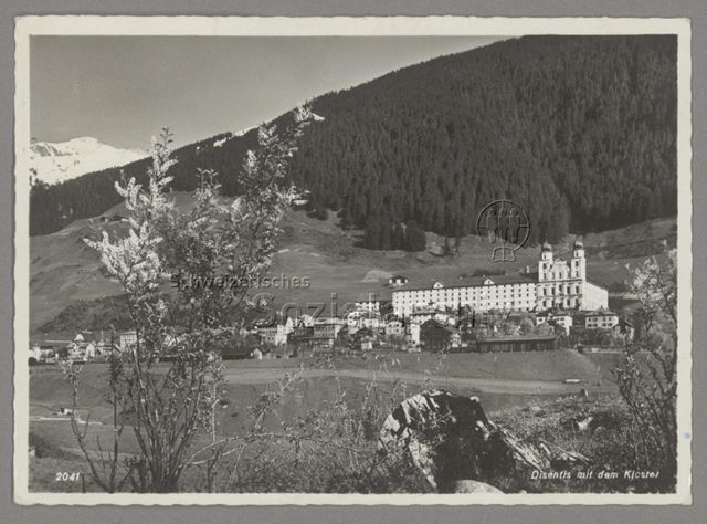 Disentis mit dem Kloster