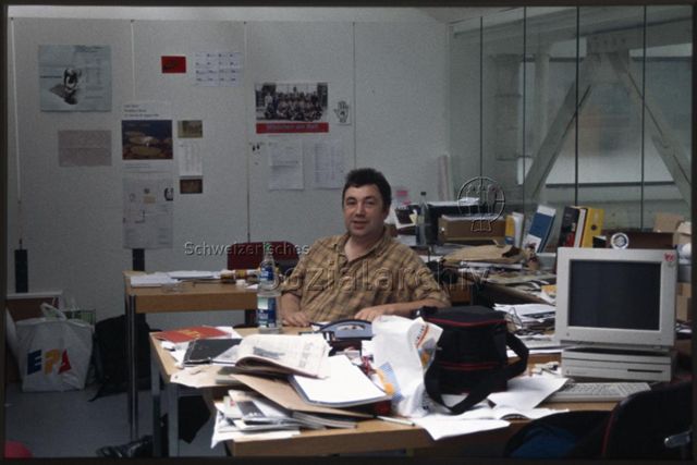 Justin Hoffmann im Büro