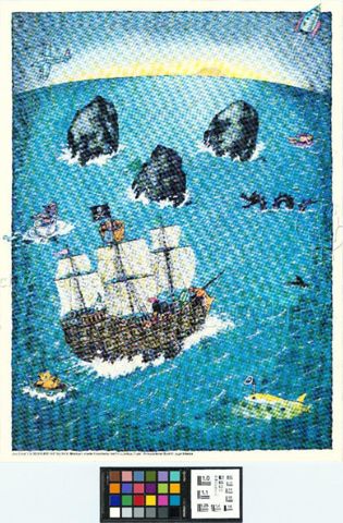 Illustration aus "Jürg Obrist: Ein Seeräuber wie Balduin", um 1995