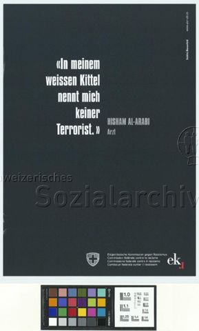 'In meinem weissen Kittel nennt mich keiner Terrorist'