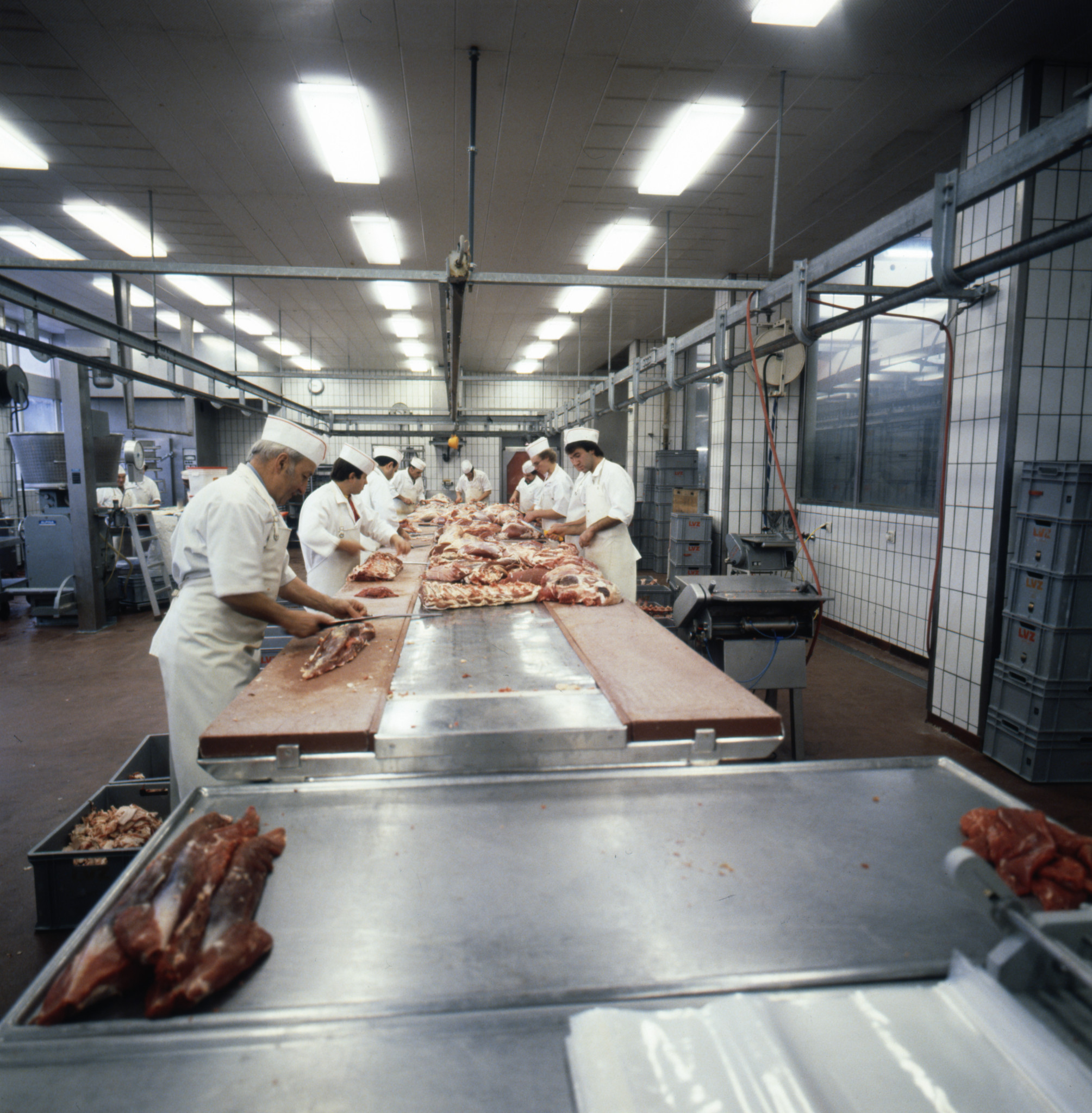 Metzger bei der Arbeit