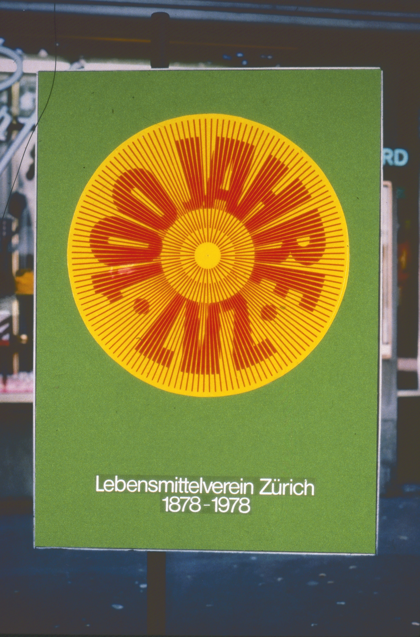 100 Jahre Lebensmittelverein Zürich LVZ 1878-1978: Plakat