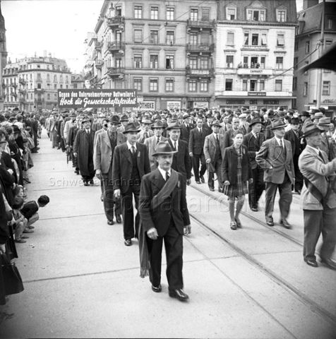 1. Mai-Umzug, Zürich, 1947