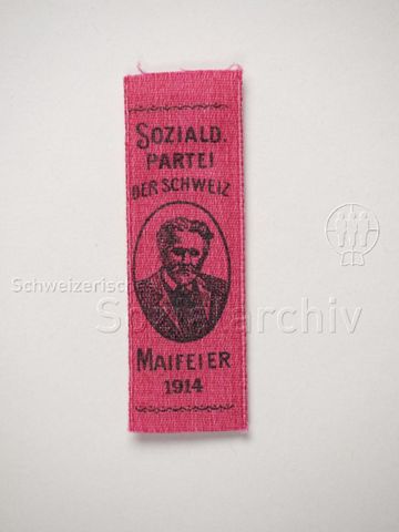 Maibändel "Sozialdemokratische Partei der Schweiz, Maifeier 1914"