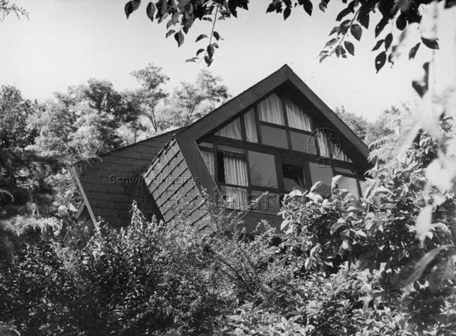 Bosco della Bella, Feriendorf für kinderreiche Familien - Ansicht eines Ferienhauses; um 1975