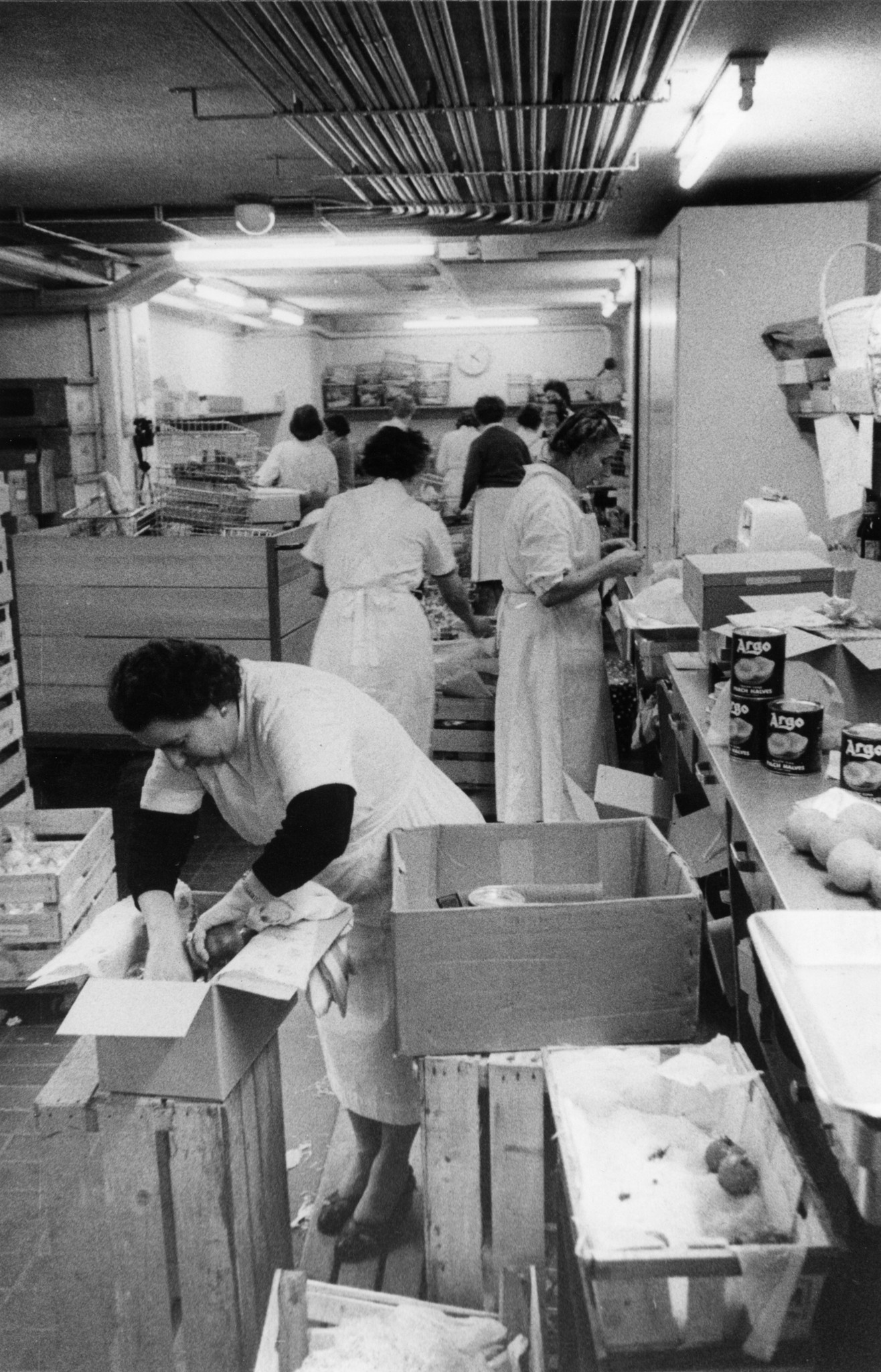Frauen verpacken Früchte