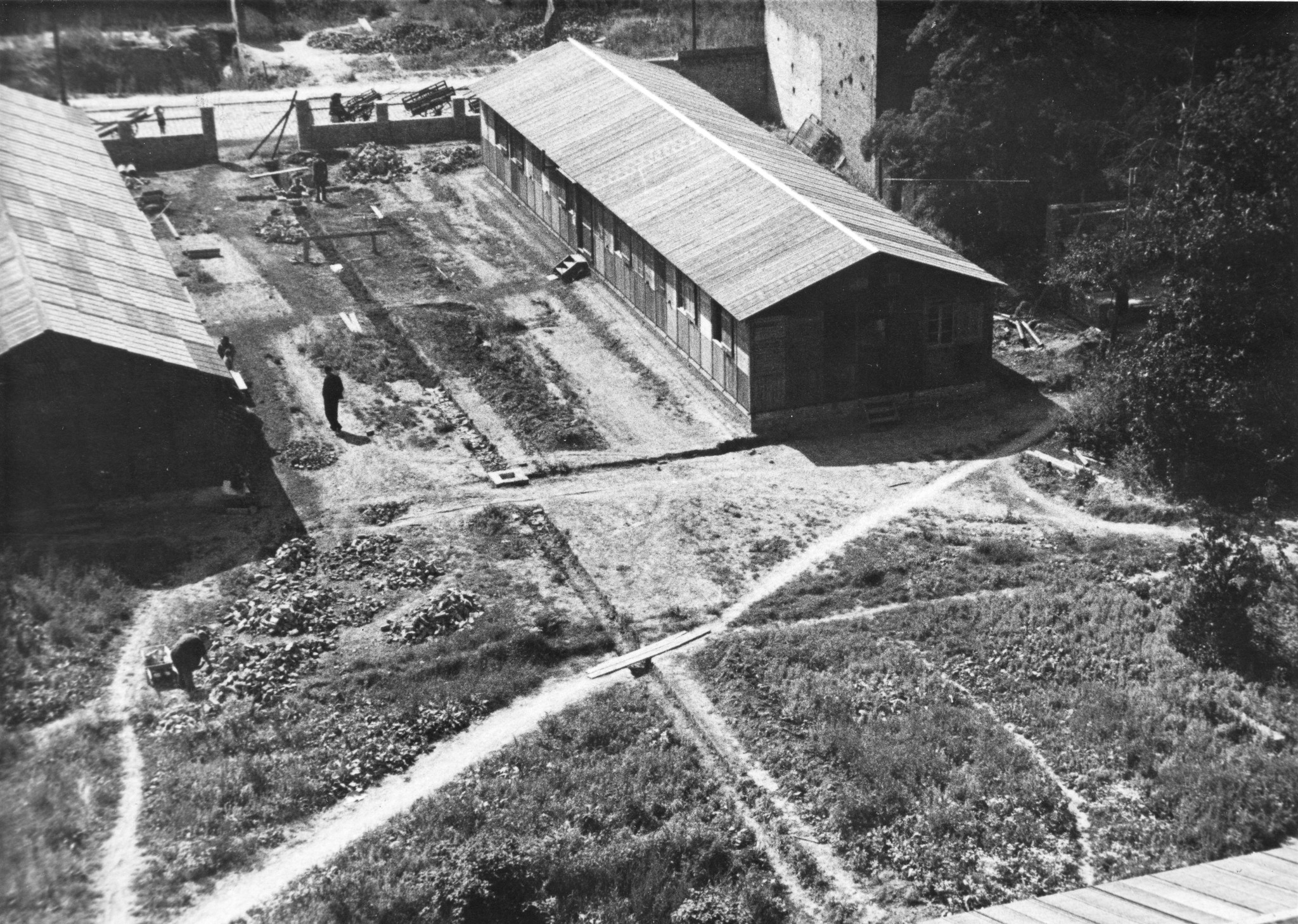 "Fives [Stadtviertel von Lille, Nord-Pas-de-Calais], Centre social", Baustelle eines Sozialzentrums des SAH