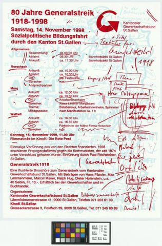 80 Jahre Generalstreik 1918-1998