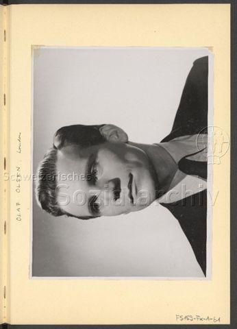 Fotoalbum Nico Kaufmann, 1928–1950 – "Olaf Olsen, London", 1948