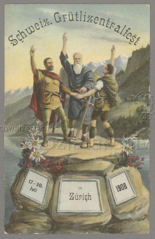 Schweiz. Grütlizentralfest in Zürich 17.-20.07.1908