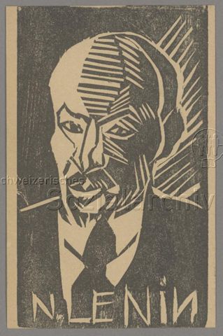 Porträt von Wladimir "Lenin" Iljitsch Uljanow, Illustration, um 1930