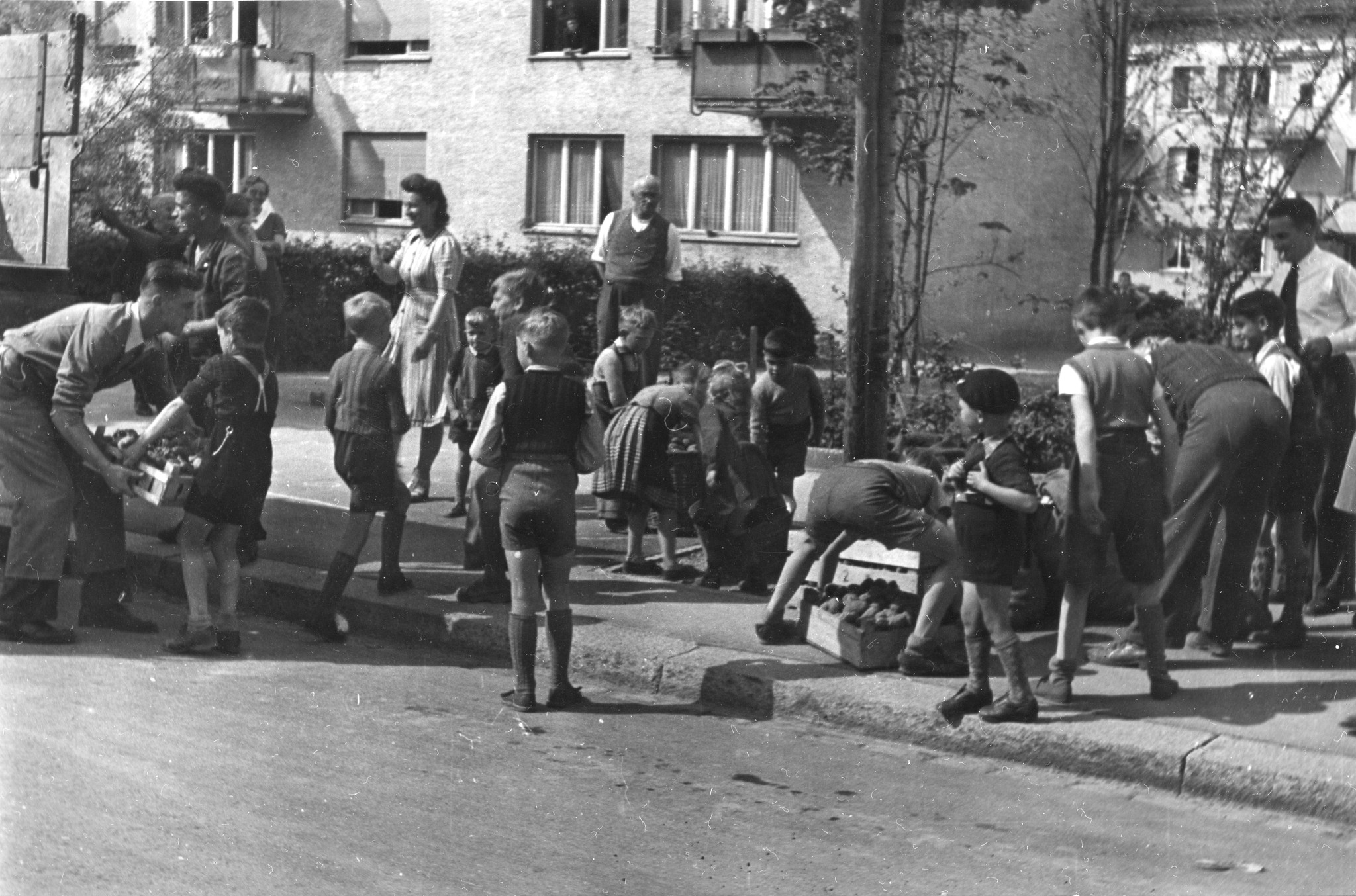"Kartoffelaktion 'Zürich hilft Wien' - Frühjahr 1946", Kinder helfen beim Kartoffelsammeln