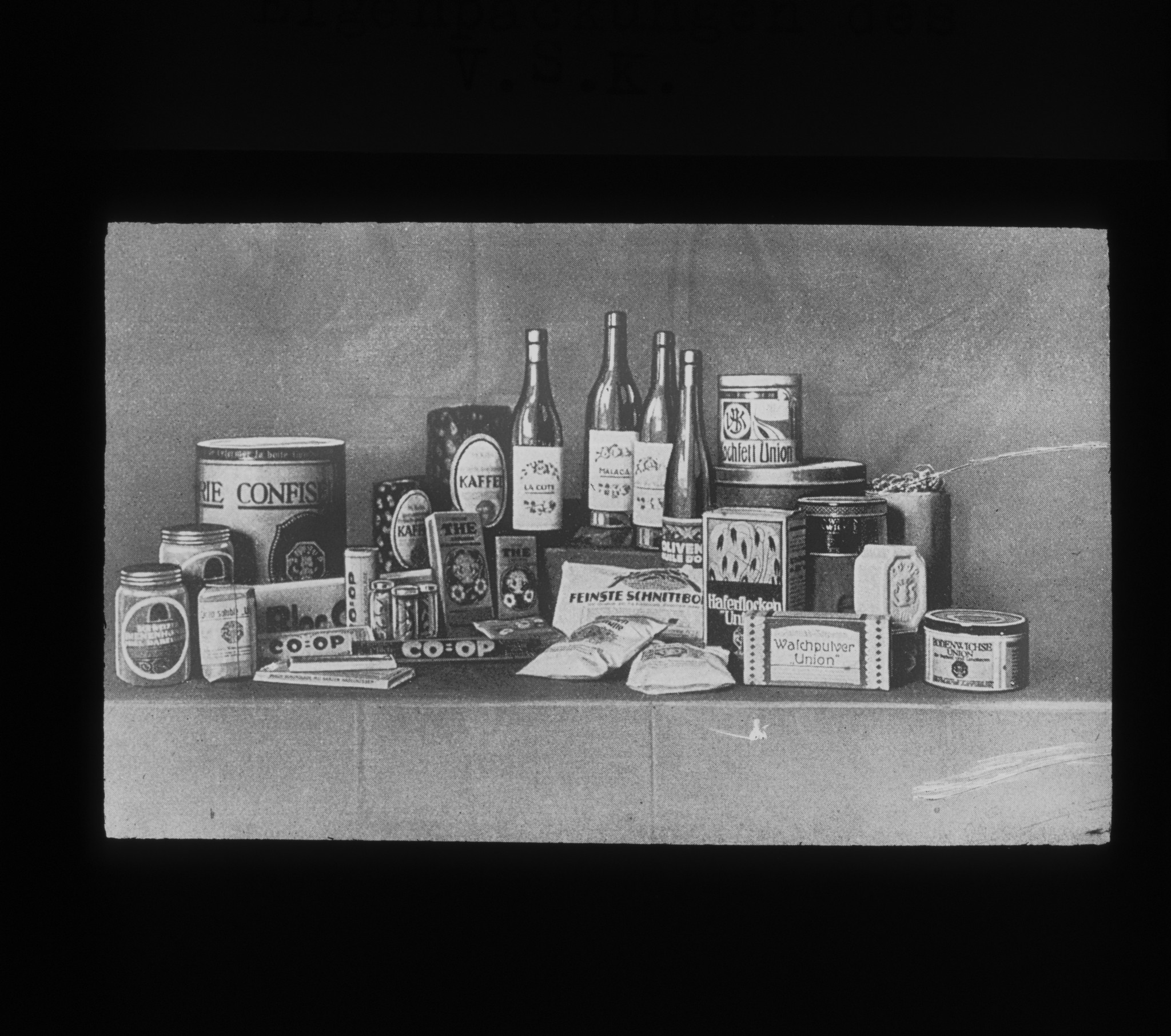 Dia: COOP/LVZ-Produkte ("Eigenpackungen").