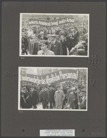 Fotoalbum "1. Mai 1936, Zürich