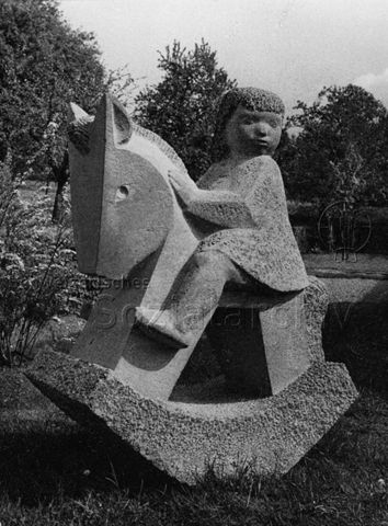 "Charlotte Germann-Jahn, Zürich - Plastik für Kindergarten-Spielplatz", um 1965