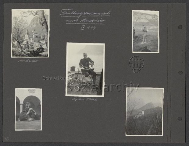 Fotoalbum (Pfadfinder, freiwilliger militärischer Vorunterricht F.M.V., ca. 1925-1955)