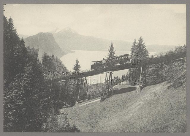 Rigibahn, Schnurtobelbrücke und Pilatus