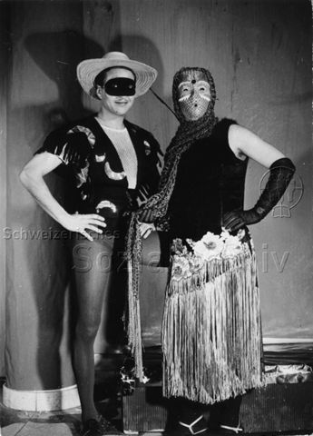 Foto aus Nachlass von Werner Dietrich - Künstlermaskenball Kongresshaus - Zürich, ca. 1956-1964
