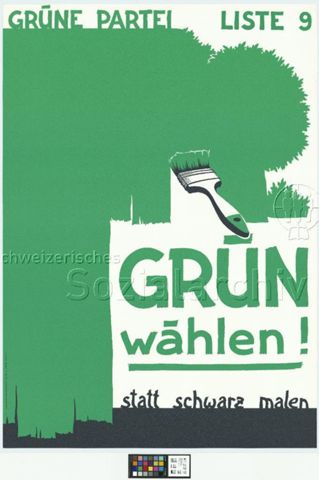 Grün wählen! Statt schwarz malen