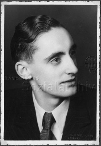 Album Alfred Brauchli, Teil 1/3: 699 Tage Aktivdienst 1939-1945 als Sanitätssoldat bei der Sanitätskompanie I/​7, Thurgau: Portraitfoto unbekannt