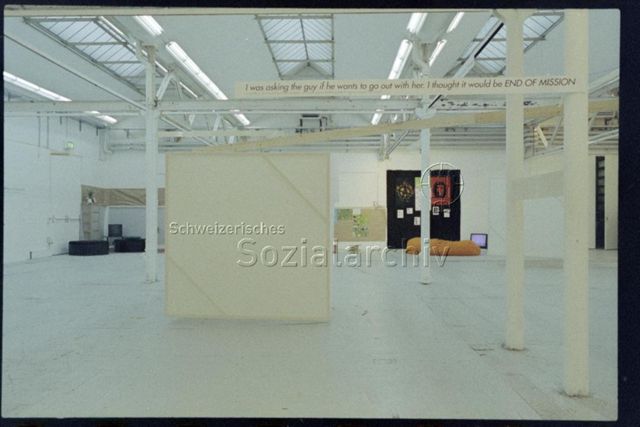 Ausstellungsansicht, "I was asking the guy if he wants to go out with her. I thought it would be END OF MISSION."
