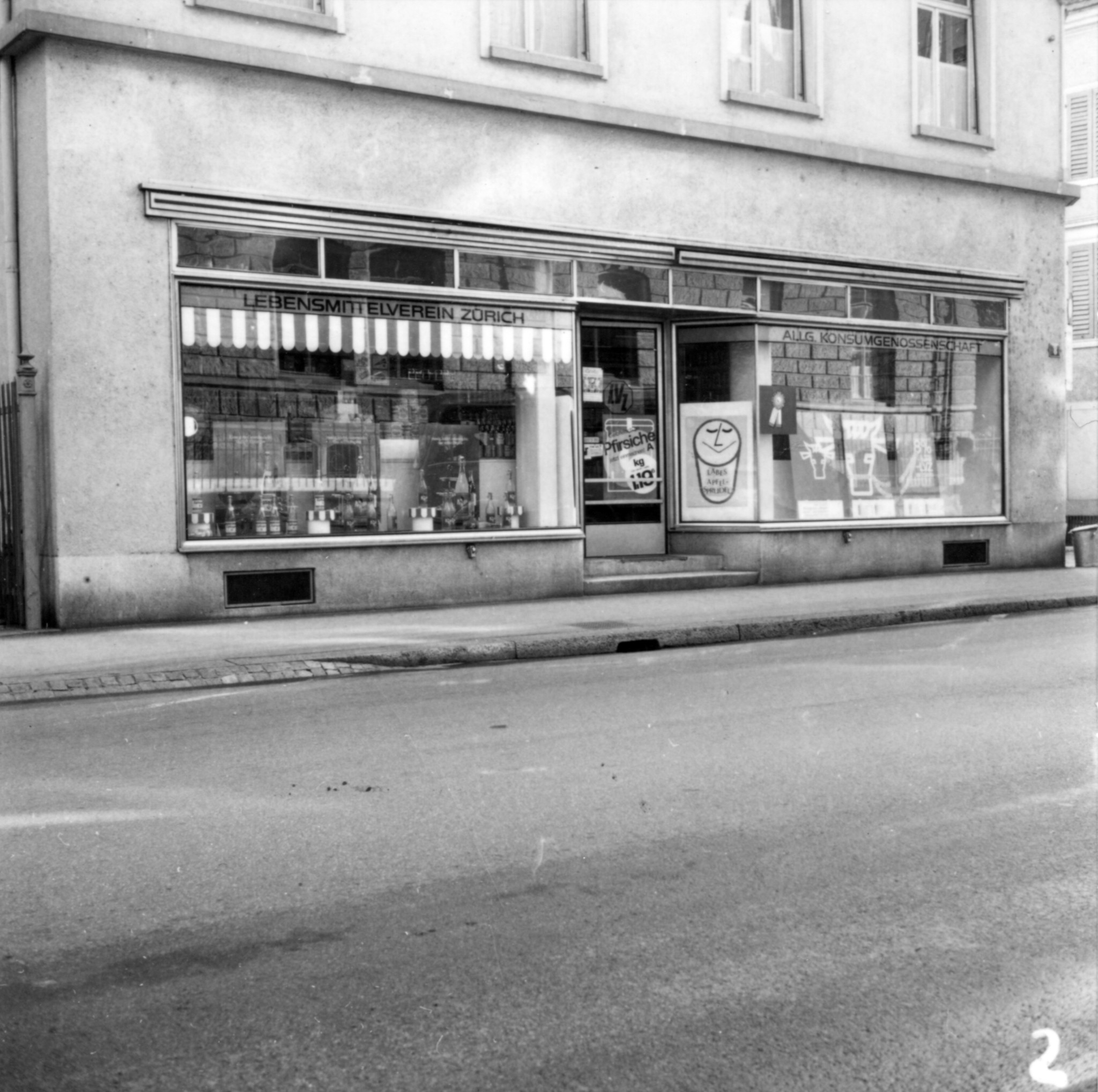 Laden des Lebensmittelvereins Zürich an der Militärstrasse 8 in Zürich: Aussenansicht