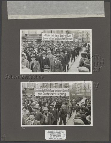 Fotoalbum "1. Mai 1936, Zürich