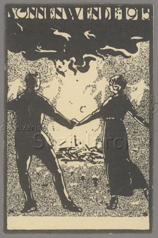 Sonnenwende 1915" (Verlag: Jugendorganisation der Schweiz, Werdstrasse 40, Zürich)