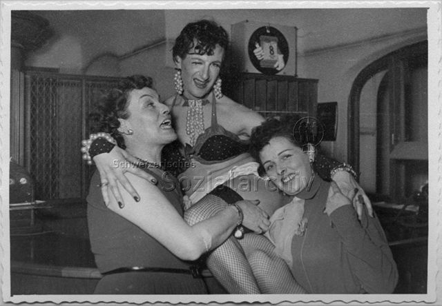 Bertie Wolf als Transvestit - ca. 1955