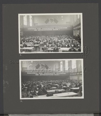 Fotoalbum "KPS Parteitag, 30.05., 31.05. und 01.06.1936/SPS Parteitag 07.06.1936, Volkhaus und Limmatplatz Zürich