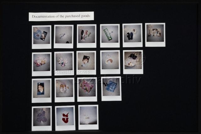 Gülsün Karamustafa, "Objects of Desire (100 $ Limit)", Detail "Documentation of the Purchased Goods"