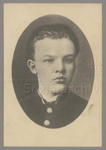 Porträt von Wladimir "Lenin" Iljitsch Uljanow, 1887