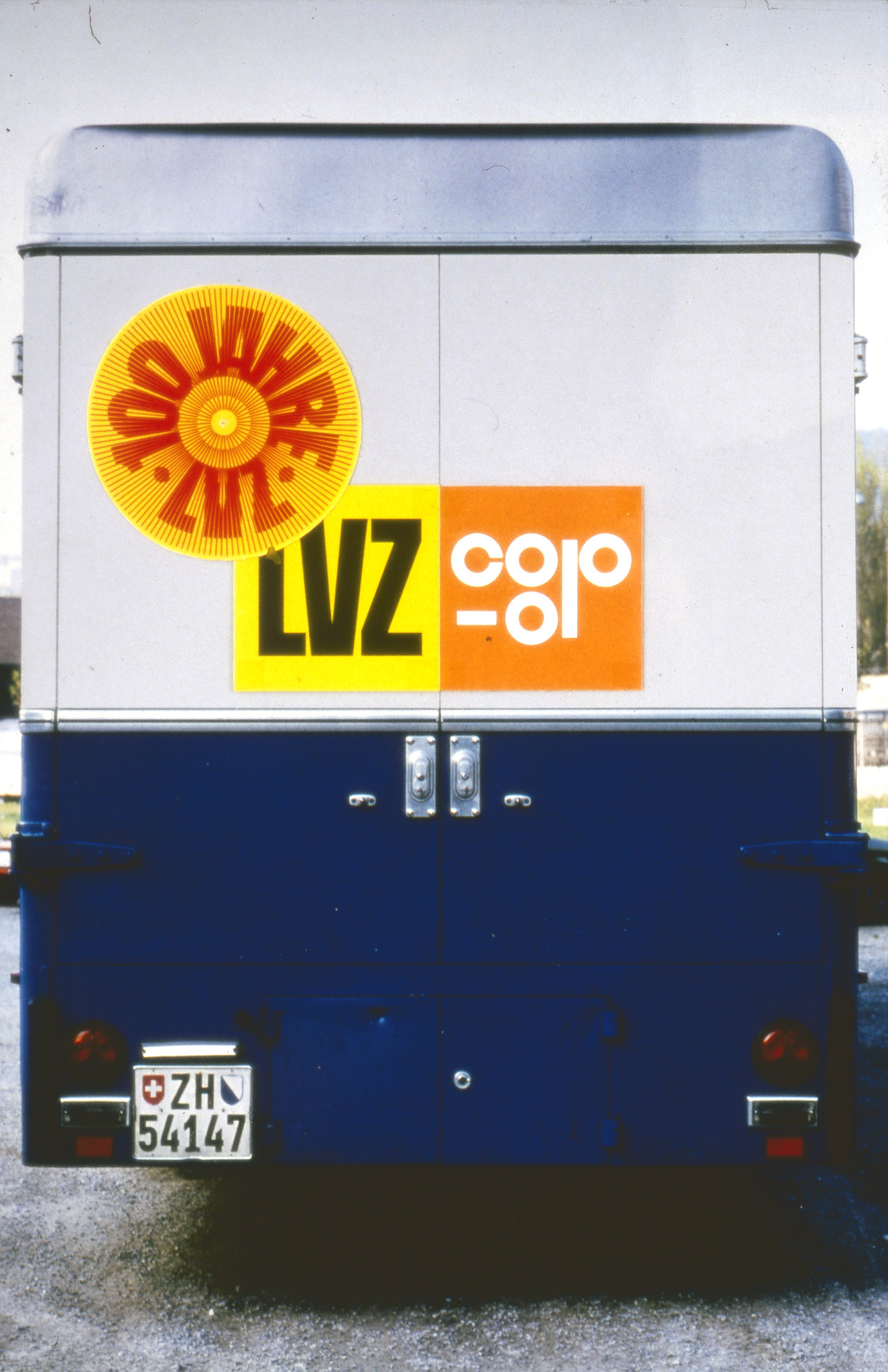 100 Jahre Lebensmittelverein Zürich LVZ 1878-1978: Selbstbedienungswagen, Rückseite