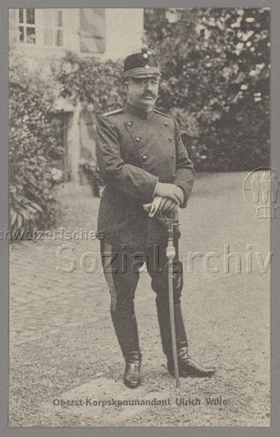 "Oberst-Korpskommandant Ulrich Wille", um 1910