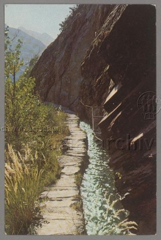 Wasserleitung im Wallis
