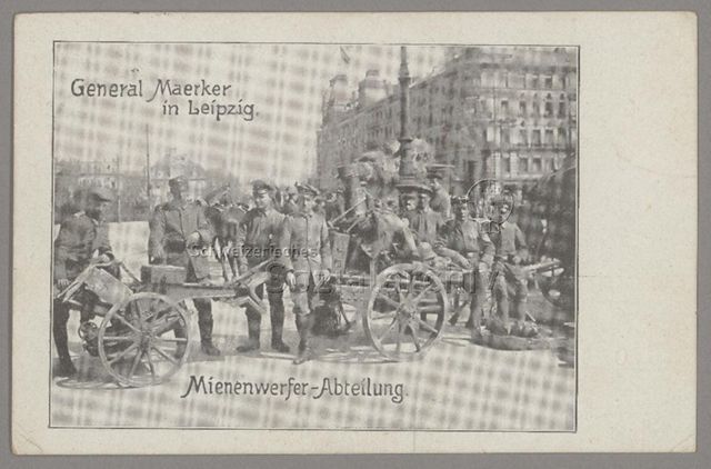 Leipzig: Einzug der Truppen unter General Maerker
