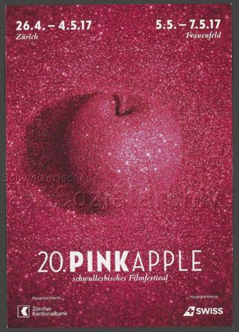 "20. Pink Apple – schwullesbisches Fimfestival" (2017, Zürich/Frauenfeld)