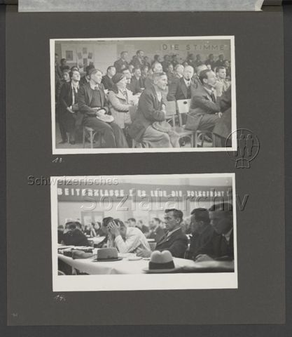 Fotoalbum "KPS Parteitag, 30.05., 31.05. und 01.06.1936/SPS Parteitag 07.06.1936, Volkhaus und Limmatplatz Zürich